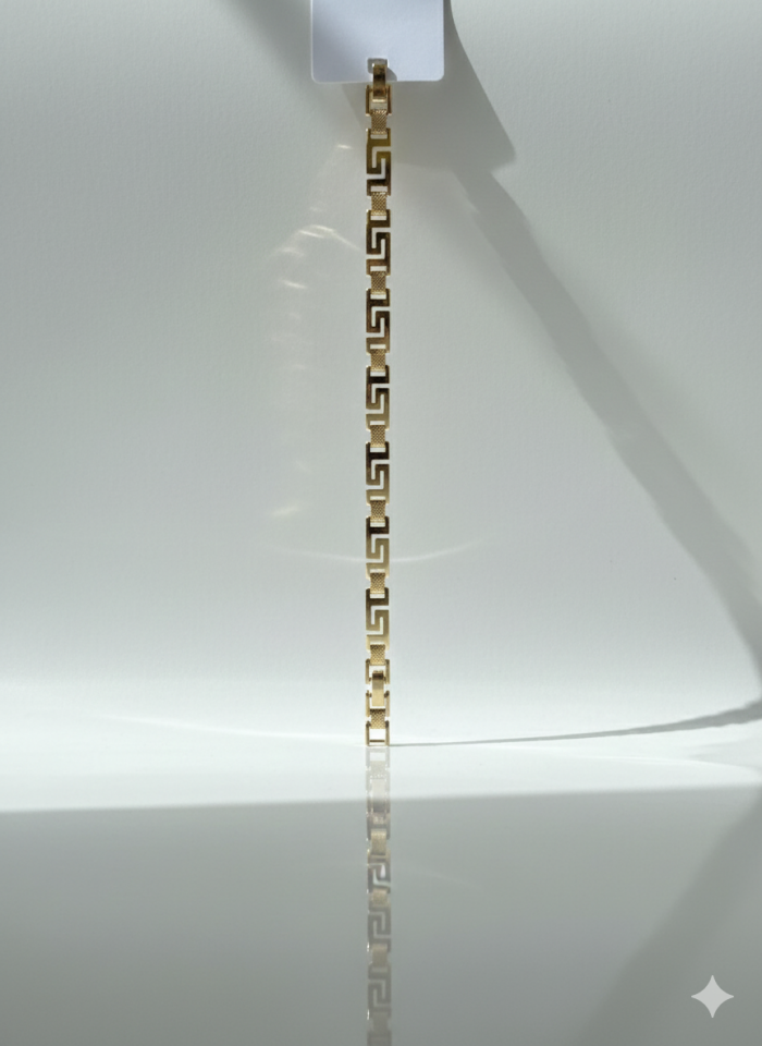 Altın Renk  Geometrik Figür Unisex Bileklik