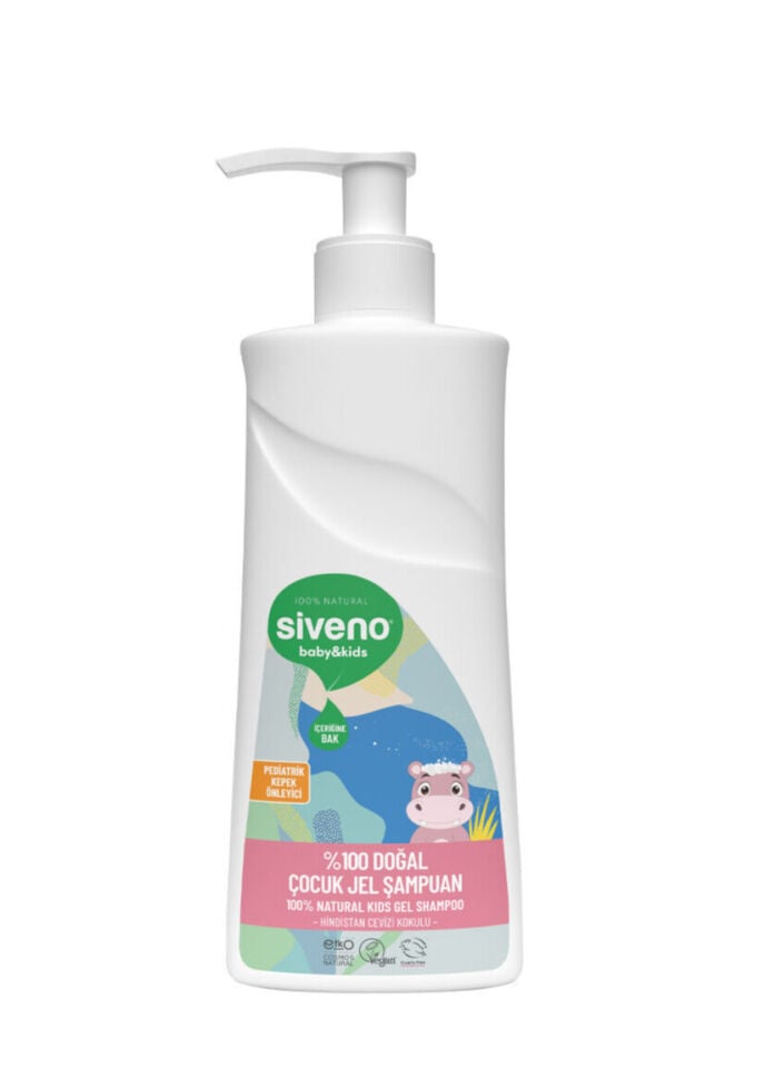 SİVENO Doğal Bebek Çocuk Jel Şampuanı Yenidoğan Saç Vücut Konak Önleyici 325ml