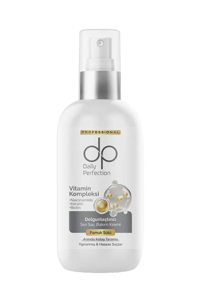 DP DAILY PERFECTION VİTAMİN KOMPLEKSİ Dolgunlaştırıcı Sıvı Saç Bakım Kremi Pamuk Sütü 200 ML