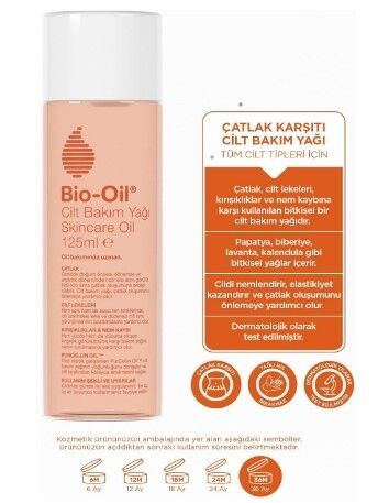 Bio-Oil Çatlak Karşıtı Nemlendirici Cilt Bakım Yağı - Leke Karşıtı Bakım Yağı 125ml